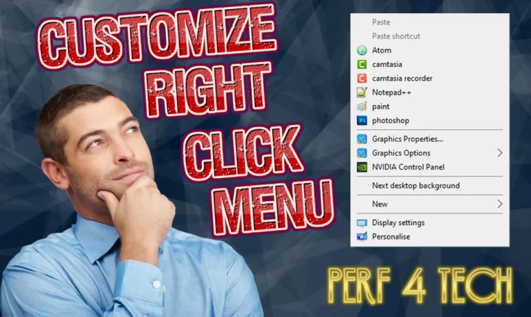 customize right click menu