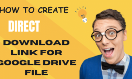 how to create direct download link for google drive file
