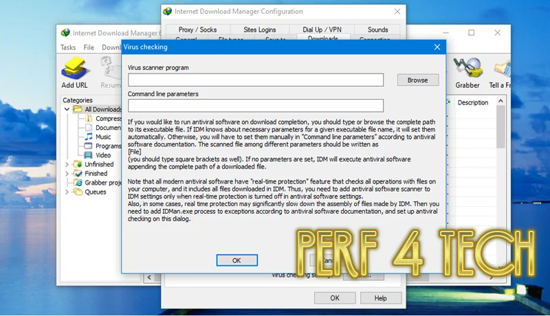 adding virus scanner