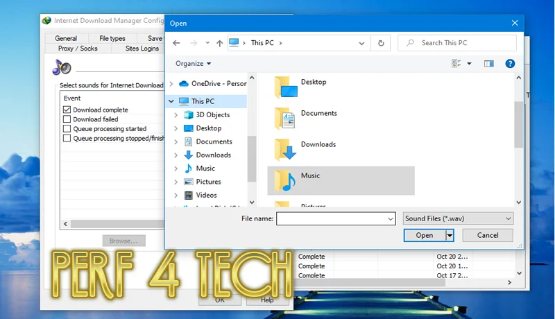 Set your own alarm sounds
