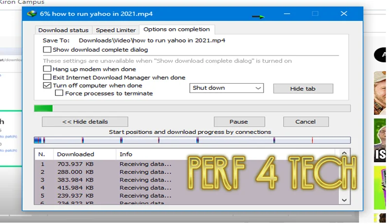 Determine what happens when the files are downloaded