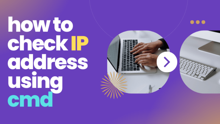 how to check ip address using cmd