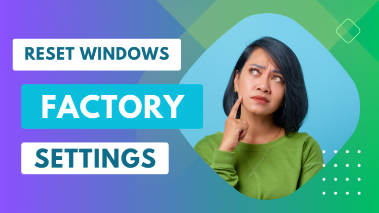 reset windows factory settings