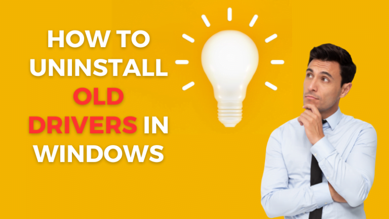 How to uninstall old drivers in Windows to save space