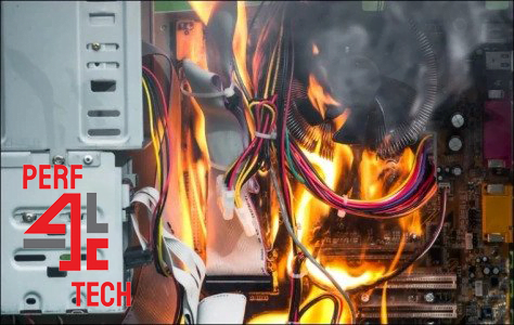 Touching motherboard components with electrically ungrounded hands.