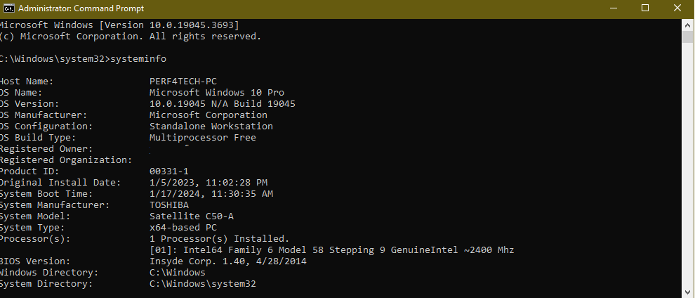 Windows command prompt