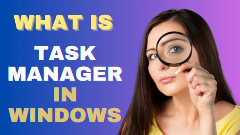 task manager in Windows
