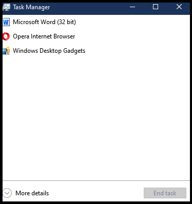 task messenger simple view